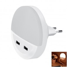 Φωτάκι Νυχτός LED με 2 Εξόδους USB 